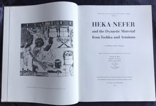 Heka-Nefer and the Dynastic Material from Toshka and Arminna
