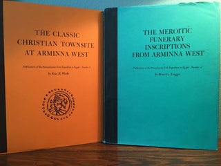 Pennsylvania-Yale Expedition to Egypt Volume 1-6. 1-W.K. Simpson, Heka-Nefer and the Dynastic Material from Toshka and Arminna. 2-B.G. Trigger, The Late Nubian Settlement at Arminna West. 3-K. Weeks, The Classic Christian Townsite at Arminna West. 4-B.G. Trigger, The Meroitic Funerary Inscriptions from Arminna West. 5-W.K. Simpson, The Terrace of the Great God at Abydos: The Offering Chapels of Dynasties 12 and 13. 6-W.K. Simpson, D.B. O’Connor, Inscribed Material from the Pennsylvania-Yale Excavations at Abydos (complete set)