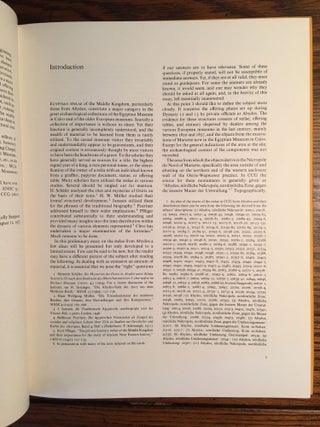 Pennsylvania-Yale Expedition to Egypt Volume 1-6. 1-W.K. Simpson, Heka-Nefer and the Dynastic Material from Toshka and Arminna. 2-B.G. Trigger, The Late Nubian Settlement at Arminna West. 3-K. Weeks, The Classic Christian Townsite at Arminna West. 4-B.G. Trigger, The Meroitic Funerary Inscriptions from Arminna West. 5-W.K. Simpson, The Terrace of the Great God at Abydos: The Offering Chapels of Dynasties 12 and 13. 6-W.K. Simpson, D.B. O’Connor, Inscribed Material from the Pennsylvania-Yale Excavations at Abydos (complete set)