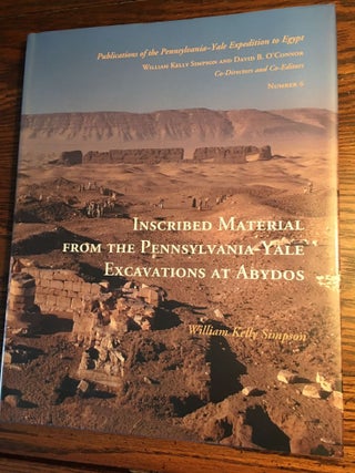 Pennsylvania-Yale Expedition to Egypt Volume 1-6. 1-W.K. Simpson, Heka-Nefer and the Dynastic Material from Toshka and Arminna. 2-B.G. Trigger, The Late Nubian Settlement at Arminna West. 3-K. Weeks, The Classic Christian Townsite at Arminna West. 4-B.G. Trigger, The Meroitic Funerary Inscriptions from Arminna West. 5-W.K. Simpson, The Terrace of the Great God at Abydos: The Offering Chapels of Dynasties 12 and 13. 6-W.K. Simpson, D.B. O’Connor, Inscribed Material from the Pennsylvania-Yale Excavations at Abydos (complete set)