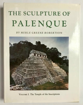 The Sculpture of Palenque. 4 volumes. Volume I: The Temple of the Inscriptions. Volume II: The Early Buildings of the Palace and the Wall Paintings. Volume III: The late Buildings of the Palace. Volume IV: The Cross Group, The North Group, The Olvidado and Other Pieces (complete set)[newline]M4570a-01.jpeg