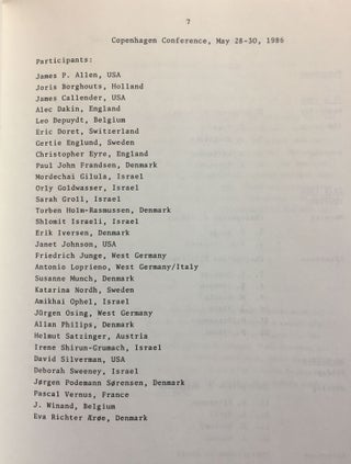 Crossroad. Chaos or the beginning of a new paradigm: papers from the Conference on Egyptian Grammar, Helsingor, 28-30 May 1986.
