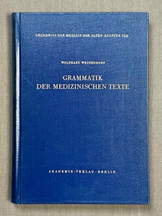 Item #M4587e Grammatik der medizinischen Texte. WESTENDORF Wolfhart[newline]M4587e-00.jpeg