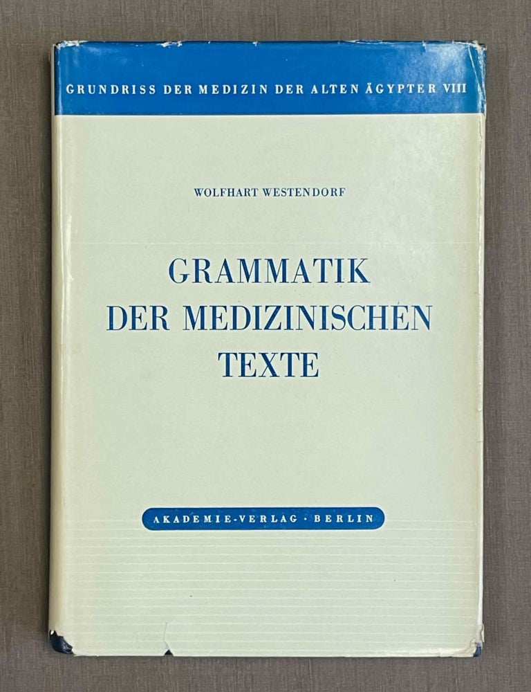 Item #M4587f Grammatik der medizinischen Texte. WESTENDORF Wolfhart.[newline]M4587f-00.jpeg