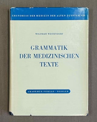 Item #M4587f Grammatik der medizinischen Texte. WESTENDORF Wolfhart[newline]M4587f-00.jpeg