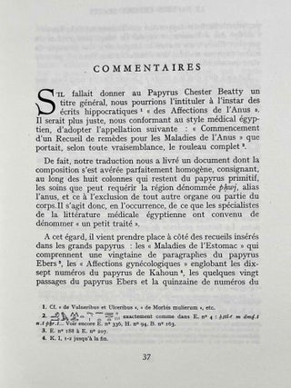 Le papyrus médical Chester Beatty