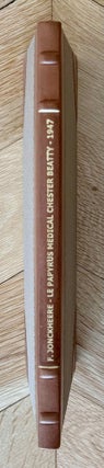 Item #M4589h Le papyrus médical Chester Beatty. JONCKHEERE Frans