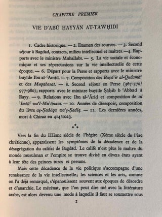 Abû Hayyân at-Tawhîdî. Essayiste arabe du IVe s. de l'Hégire (Xe s.)