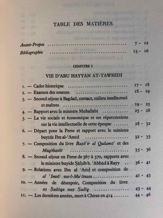 Abû Hayyân at-Tawhîdî. Essayiste arabe du IVe s. de l'Hégire (Xe s.)