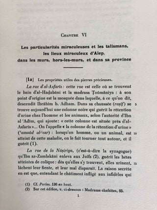 Matériaux pour servir à l'histoire de la ville d'Alep. Tome II: Les Trésors d'Or de Sibt ibn al-Ajami