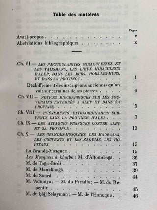 Matériaux pour servir à l'histoire de la ville d'Alep. Tome II: Les Trésors d'Or de Sibt ibn al-Ajami