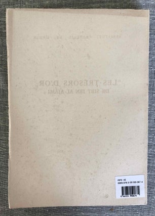 Matériaux pour servir à l'histoire de la ville d'Alep. Tome II: Les Trésors d'Or de Sibt ibn al-Ajami
