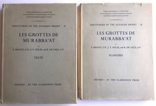 Discoveries in the Judean Desert. Volume II: Les grottes de Murabba'at. 2 volumes (complete set)[newline]M4611-01.jpg