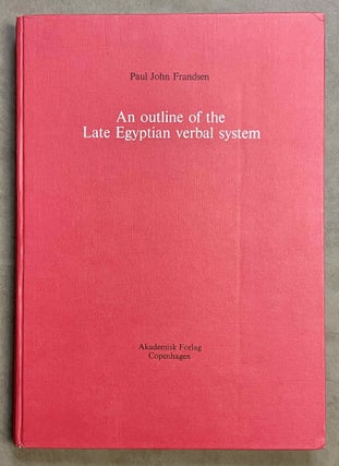 Item #M4612b An Outline of the Late Egyptian Verbal System. FRANDSEN Paul John[newline]M4612b-00.jpeg