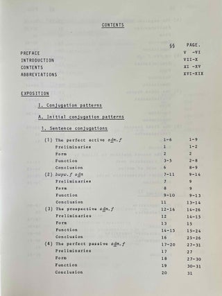 An Outline of the Late Egyptian Verbal System