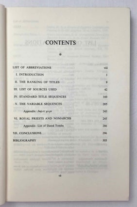Rank and Title in the Old Kingdom
