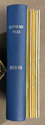 Item #M4620a Egyptology Titles 1974-79 (almost complete set, missing #1978/4 & #1979/1-2). A...