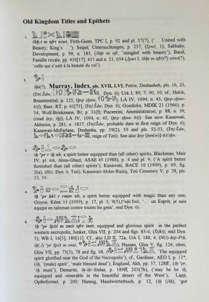 An Index of Ancient Egyptian Titles, Epithets and Phrases of the Old Kingdom. Vol. I & II (complete set)[newline]M4622b-04.jpeg