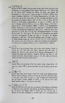 An Index of Ancient Egyptian Titles, Epithets and Phrases of the Old Kingdom. Vol. I & II (complete set)[newline]M4622b-06.jpeg