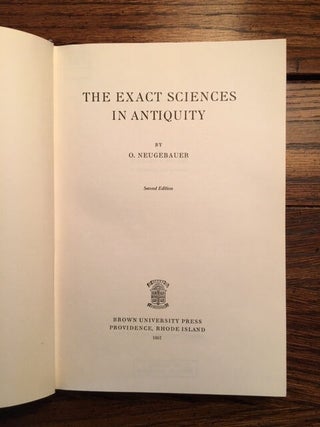 The Exact Science in Antiquity