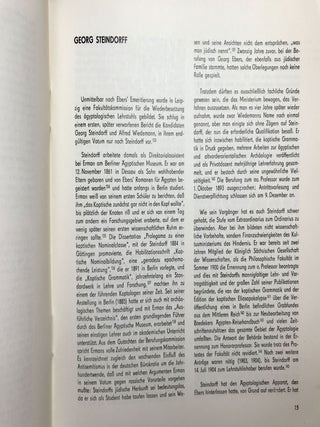 Altes &Auml;gypten in Leipzig: zur Geschichte des &Auml;gyptischen Museums und des &Auml;gyptologischen Instituts an der Universit&auml;t Leipzig