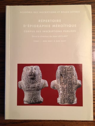Item #M4647 Répertoire d’épigraphie méroïtique, 3 volumes (complete set). LECLANT Jean et alii[newline]M4647.jpg