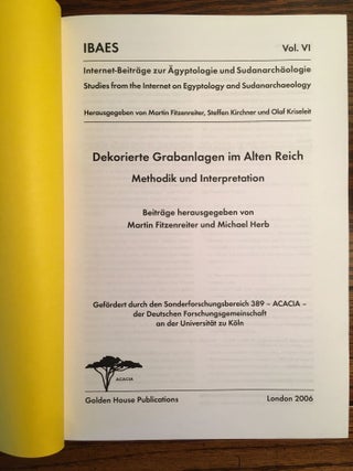 Dekorierte Grabanlagen im Alten Reich. Methodik und Interpretation.[newline]M4653-03.jpg