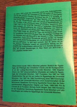 Die Mastabas westlich der Cheopspyramide, 2 volumes (complete set)