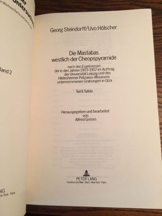 Die Mastabas westlich der Cheopspyramide, 2 volumes (complete set)