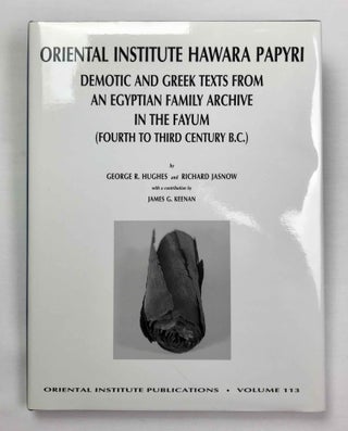 Item #M4661a Oriental Institute Hawara Papyri: Demotic and Greek Texts from an Egyptian Family...[newline]M4661a-00.jpeg