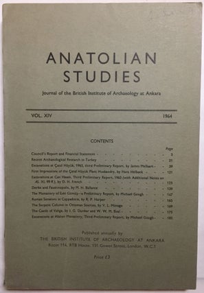 Anatolian Studies. Journal of the British Institute of Archaeology at Ankara. Volumes 17 to 27 (1967-1977).[newline]M4665-02.jpg
