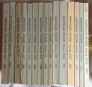 Item #M4665 Anatolian Studies. Journal of the British Institute of Archaeology at Ankara. Volumes...