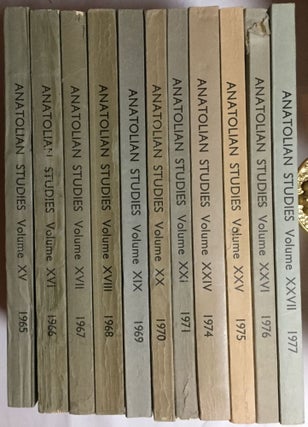 Item #M4665a Anatolian Studies. Journal of the British Institute of Archaeology at Ankara....
