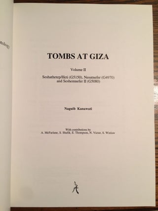Tombs at Giza, Volume 2: Seshathetep/Heti (G5150), Nesutnefer (G4970), and Seshemnefer II (G5080)[newline]M4670-01.jpg