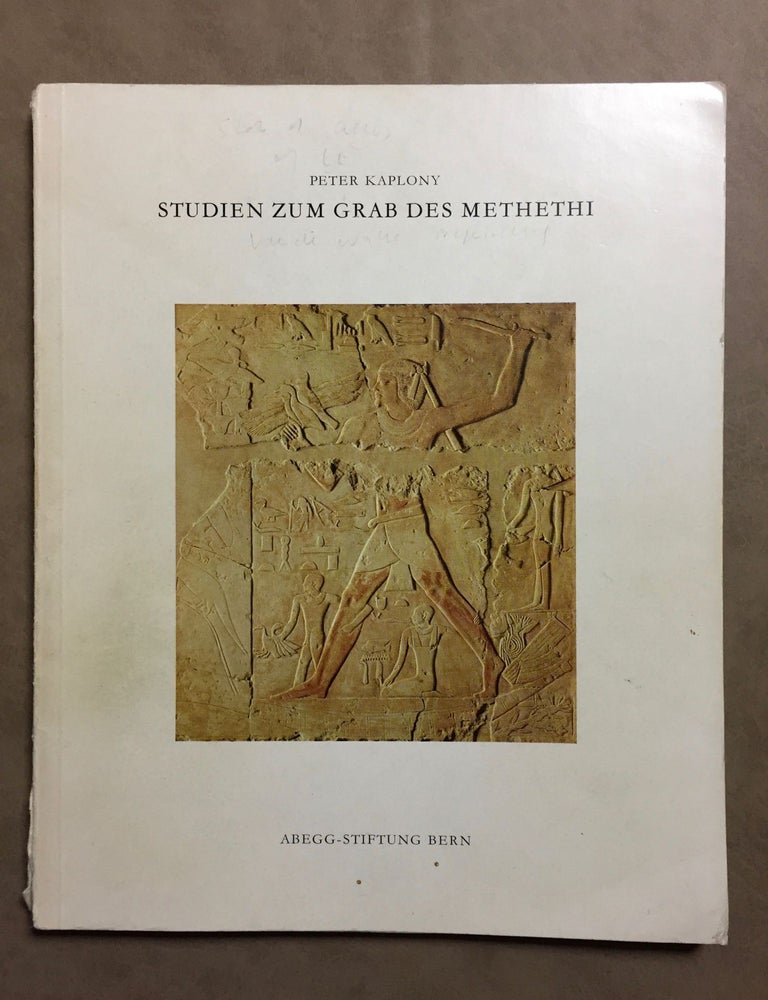 Item #M4671a Studien zum Grab des Methethi. KAPLONY Peter.[newline]M4671a.jpg