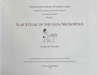 Slab Stelae of the Giza Necropolis