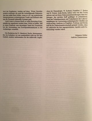 Archäologie und Korrespondenzanalyse: Beispiele, Fragen, Perspektiven