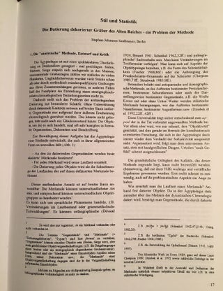 Archäologie und Korrespondenzanalyse: Beispiele, Fragen, Perspektiven