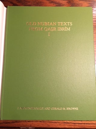 Old Nubian Texts from Qasr Ibrim, Vols. I –III (complete set)[newline]M4687-02.jpg