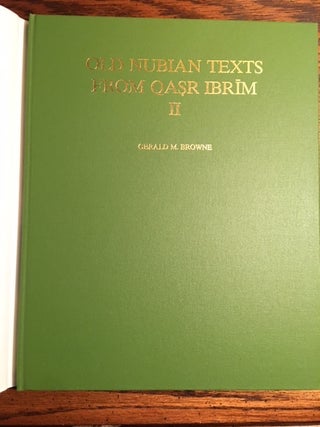 Old Nubian Texts from Qasr Ibrim, Vols. I –III (complete set)[newline]M4687-08.jpg