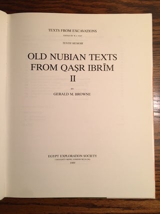 Old Nubian Texts from Qasr Ibrim, Vols. I –III (complete set)[newline]M4687-09.jpg