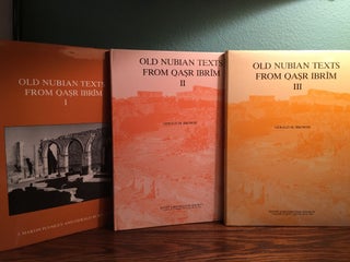 Item #M4687 Old Nubian Texts from Qasr Ibrim, Vols. I –III (complete set). PLUMLEY J. Martin -...[newline]M4687.jpg