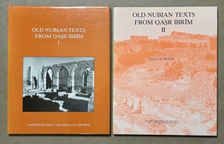 Item #M4687a Old Nubian Texts from Qasr Ibrim. Volumes I & II. PLUMLEY J. Martin - BROWNE Gerald M[newline]M4687a-00.jpeg