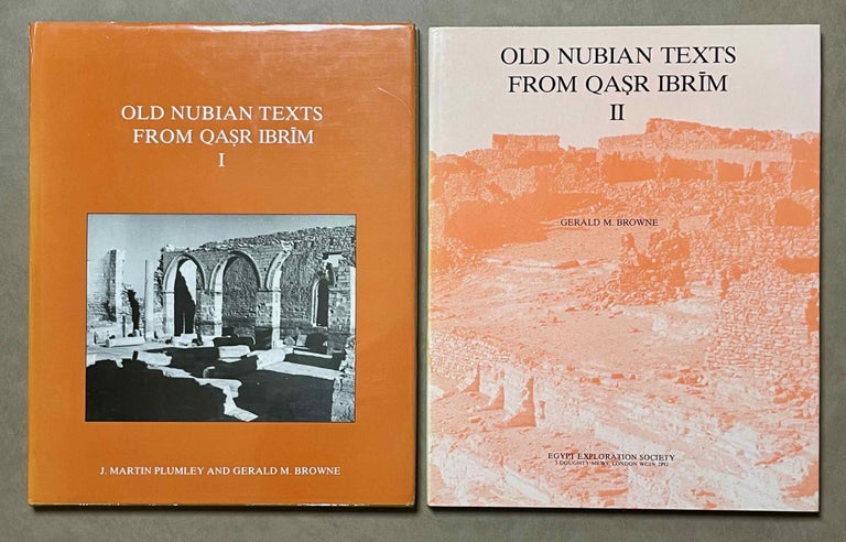 Item #M4687a Old Nubian Texts from Qasr Ibrim. Volumes I & II. PLUMLEY J. Martin - BROWNE Gerald M.[newline]M4687a-00.jpeg