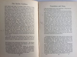 The Syrian Goddess; Being a Translation of Lucian's de Dea Syria, with a Life of Lucian by Herbert a Strong.[newline]M4692-14.jpg
