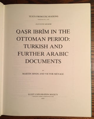 Qasr Ibrim in the Ottoman Period: Turkish and Further Arabic Documents[newline]M4712-02.jpg