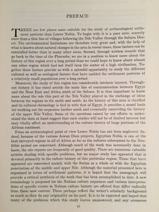 History and Settlement in Lower Nubia