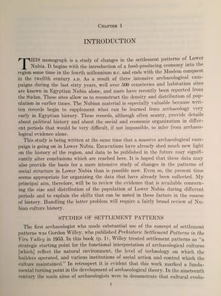 History and Settlement in Lower Nubia