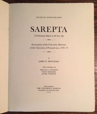 Sarepta: A Preliminary Report on the Iron Age, Excavations of the University Museum of the University of Pennsylvania, 1970-72[newline]M4721-01.jpg