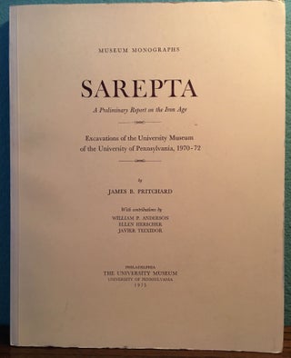 Item #M4721 Sarepta: A Preliminary Report on the Iron Age, Excavations of the University Museum...